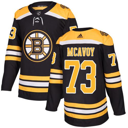 Adidas Boston Bruins #73 Charlie McAvoy Black Home Authentic Youth Stitched NHL Jersey